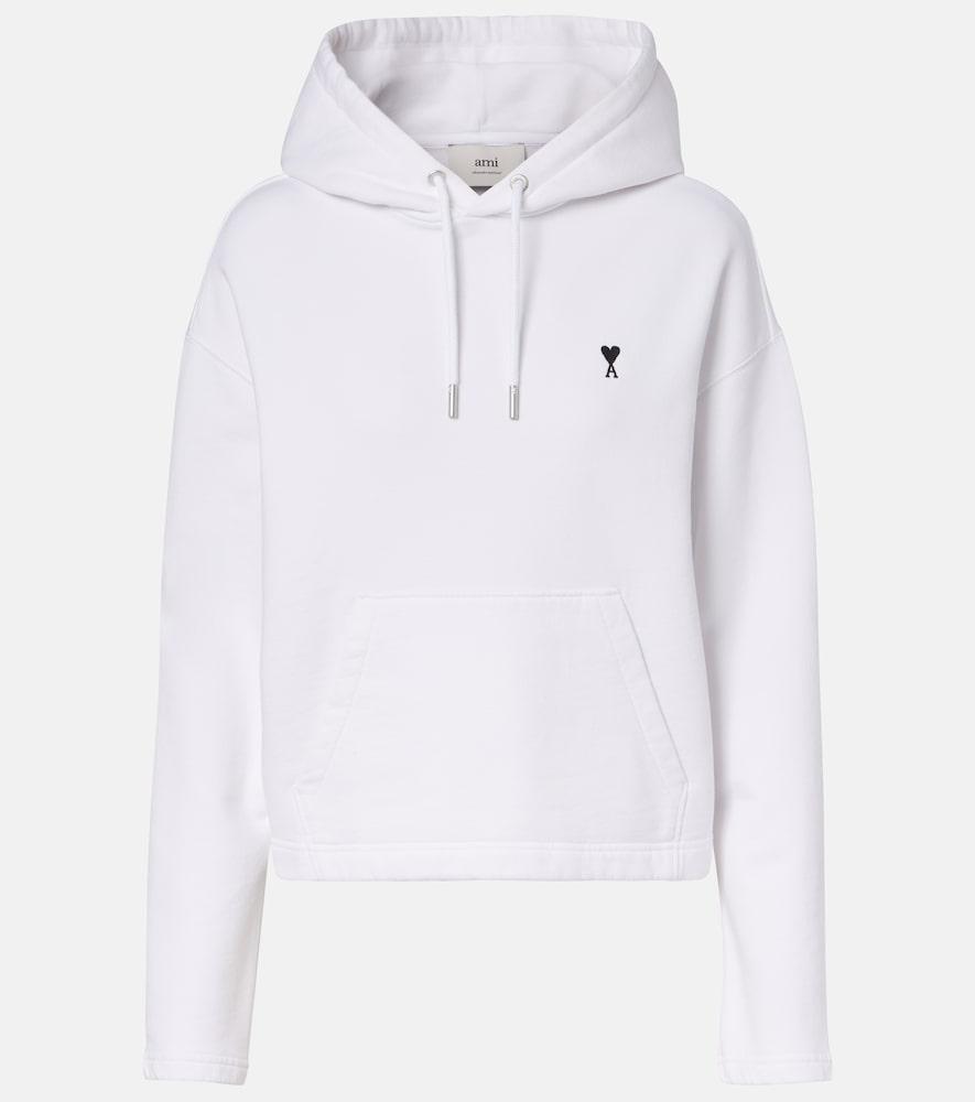 ami paris ami de caur cotton jersey sweatshirt