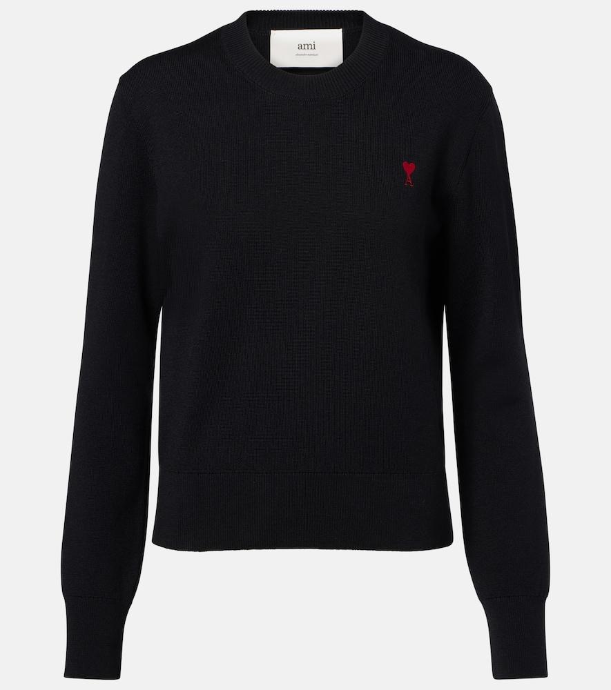 ami paris ami de caur wool sweater