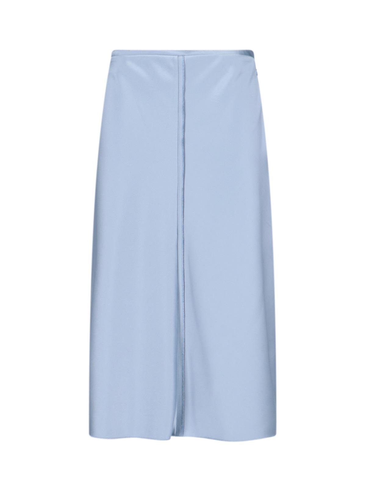 ami paris ami skirts blue polyester - women