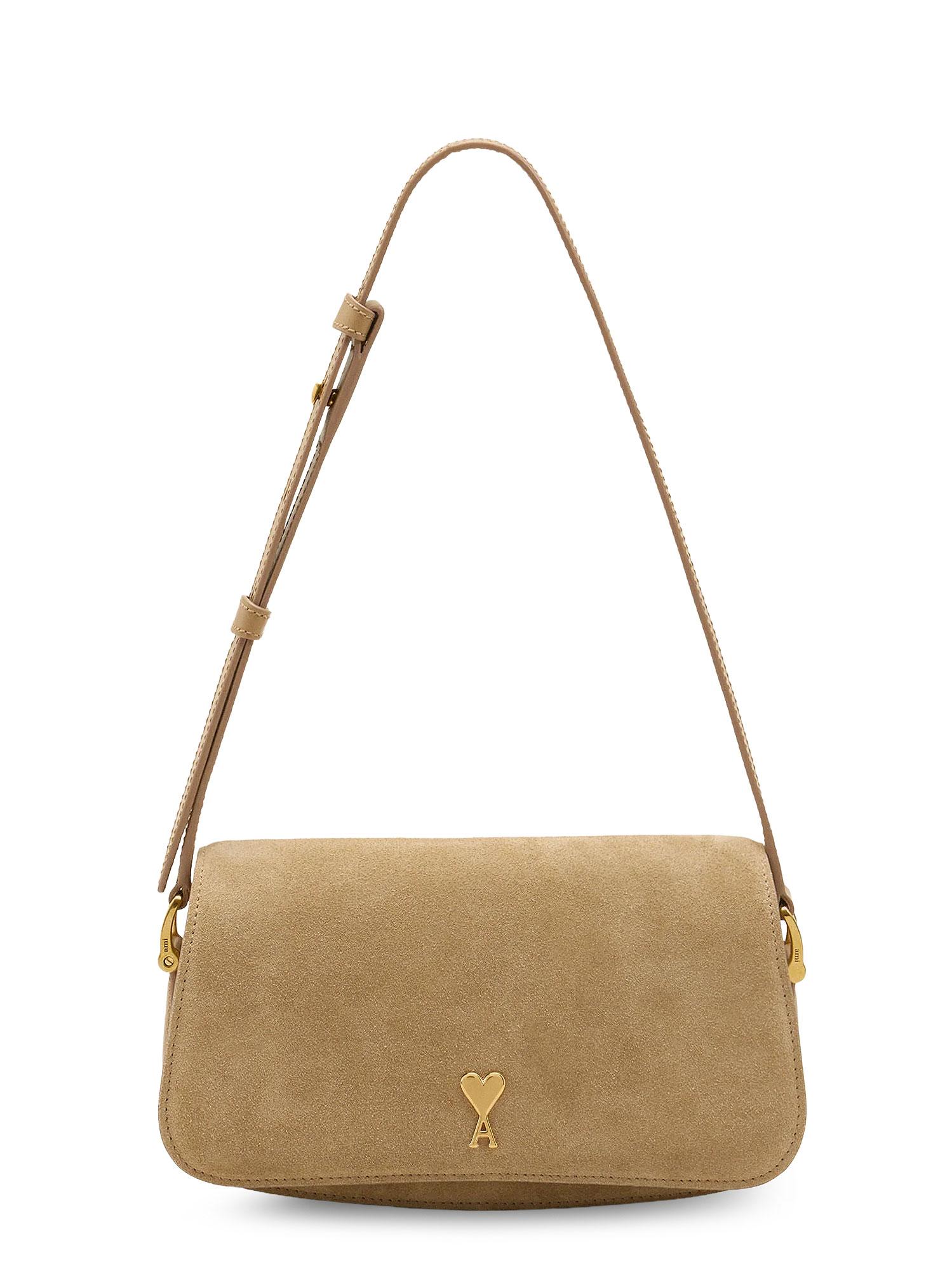 ami paris bags miel suede - women