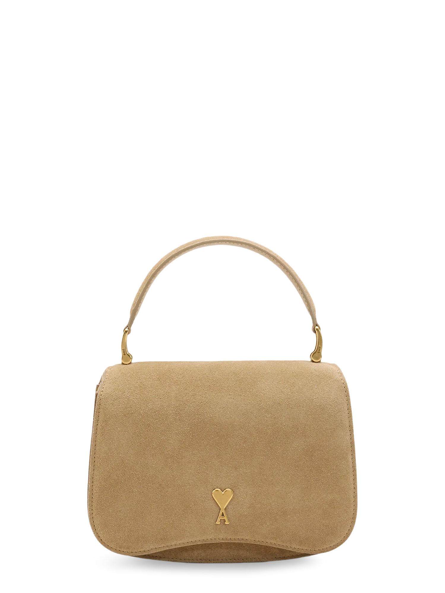 ami paris bags miel suede - women