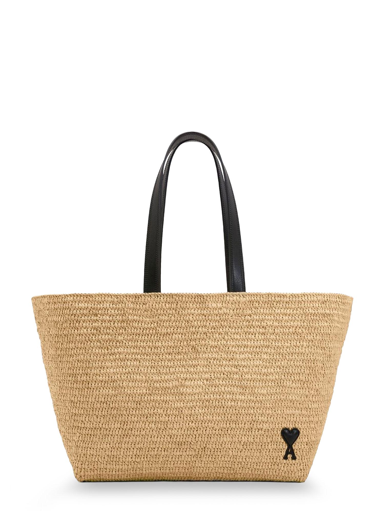 ami paris bags naturel rafia - women