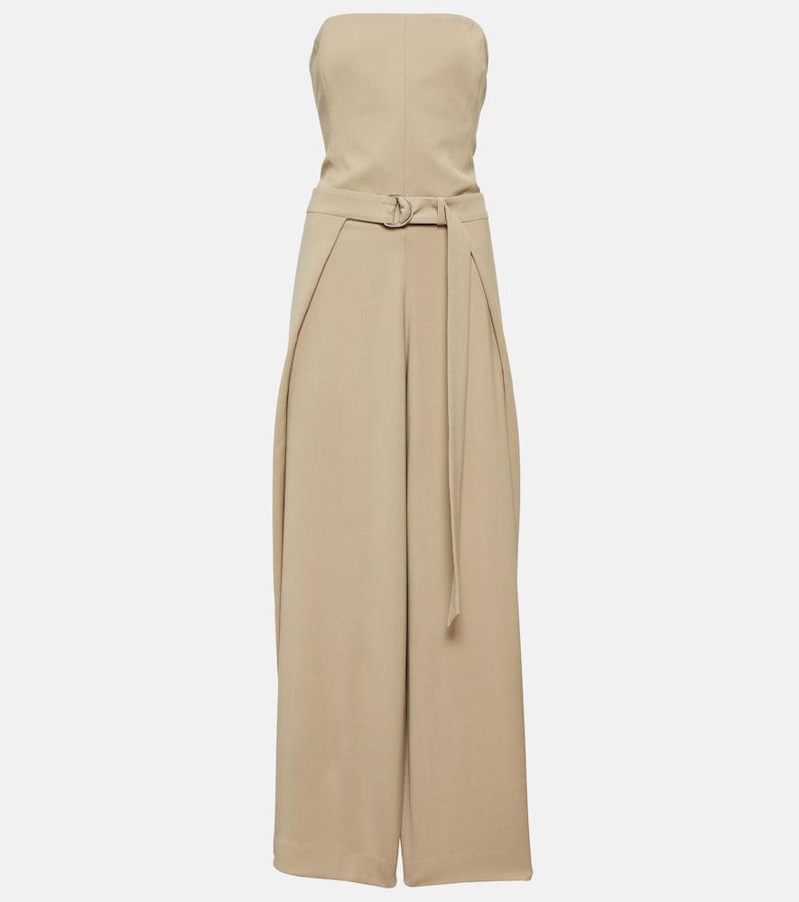 ami paris strapless jumpsuit