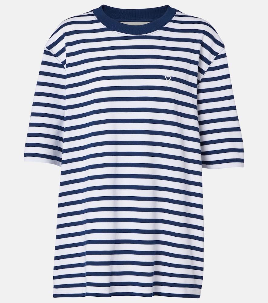 ami paris striped cotton jersey t