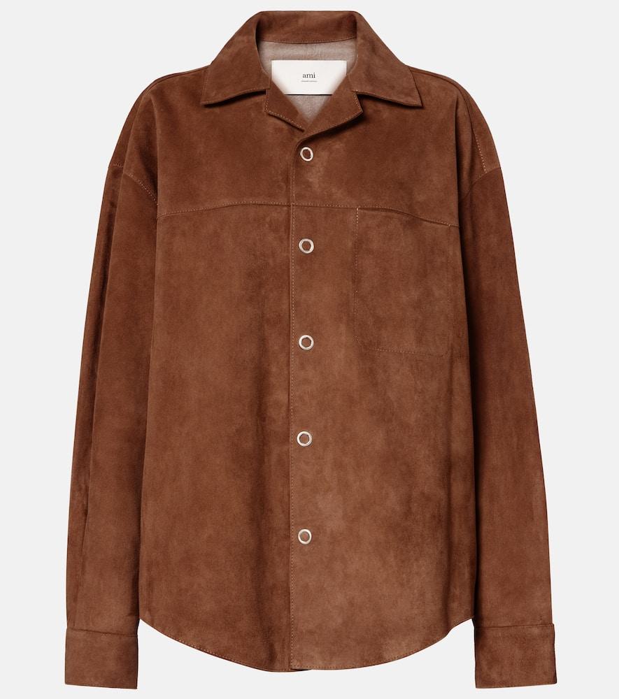 ami paris suede overshirt