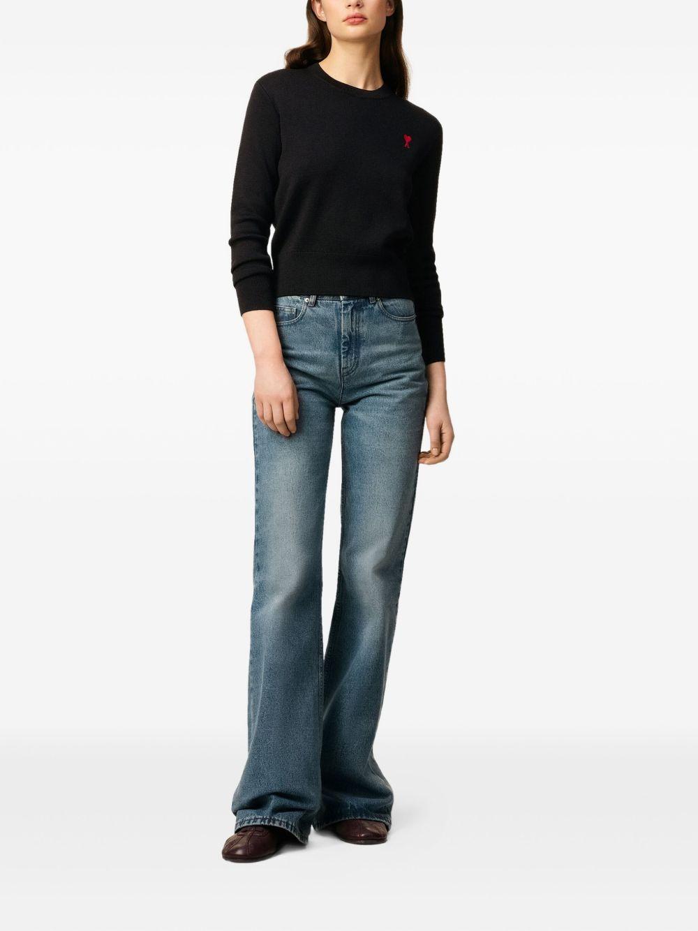 ami paris sweaters black wool - women