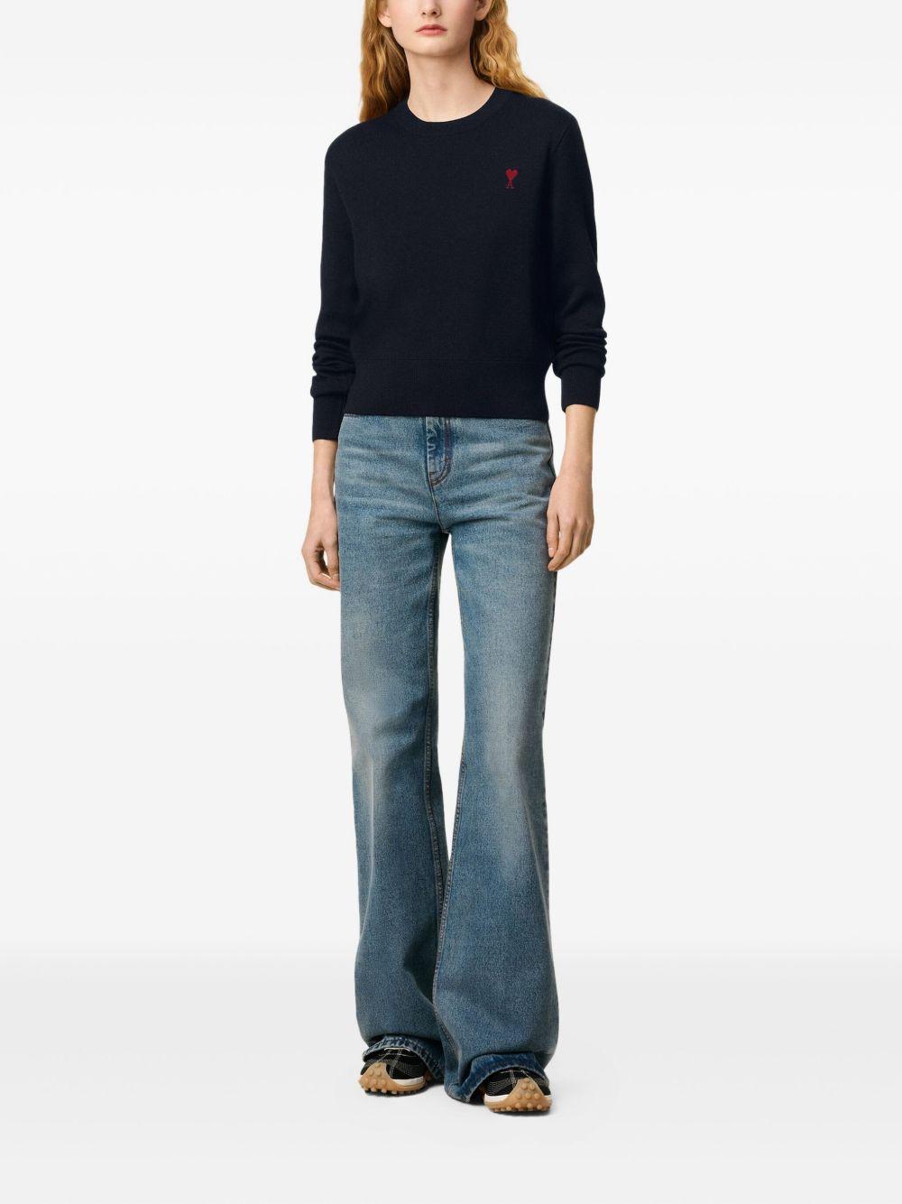 ami paris sweaters blue wool - women