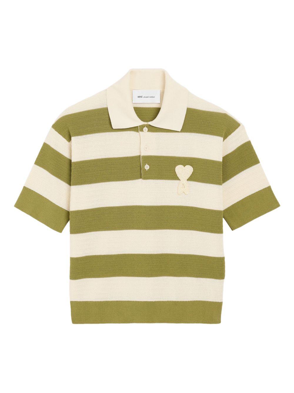 ami paris t-shirts and polos kaki cotton - women