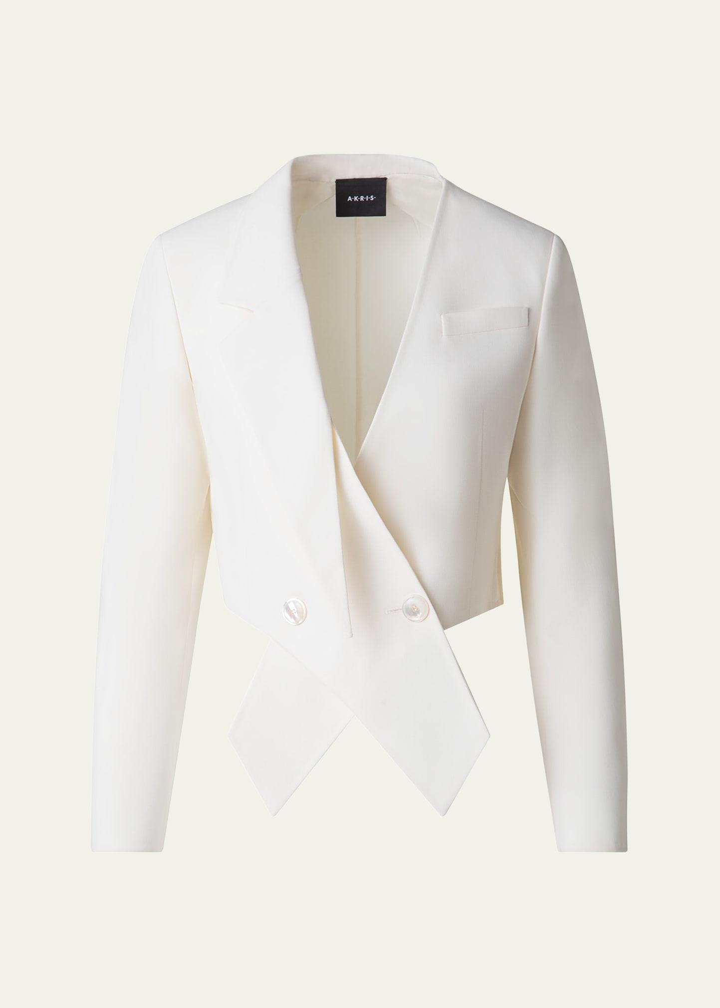 amie short wool double-face jacket