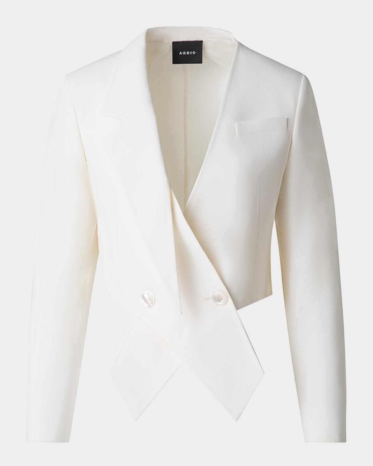 amie short wool double-face jacket