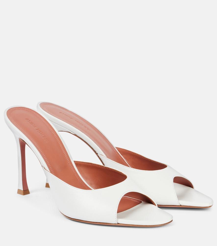amina muaddi alexa 95 leather sandals