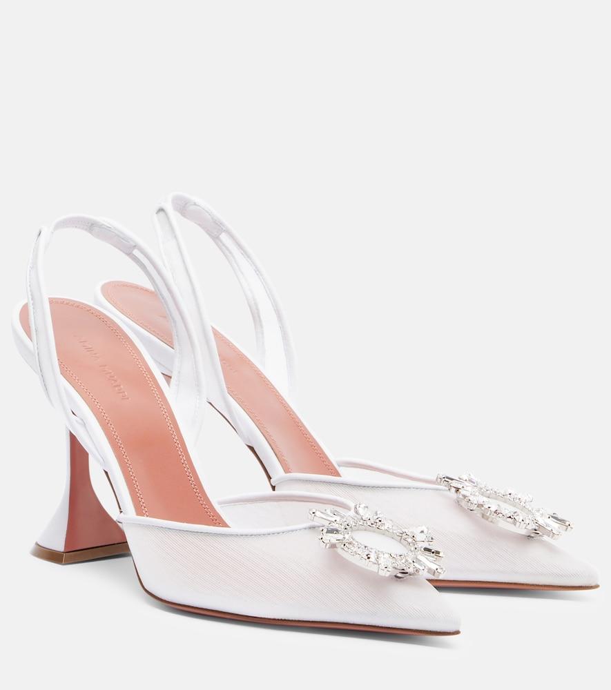 amina muaddi begum 95 mesh slingback pumps