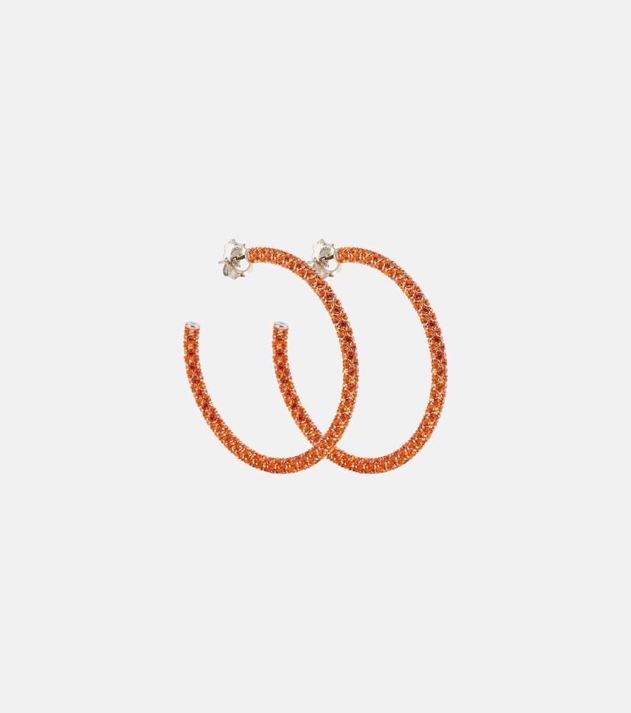 amina muaddi cameron large hoop earrings