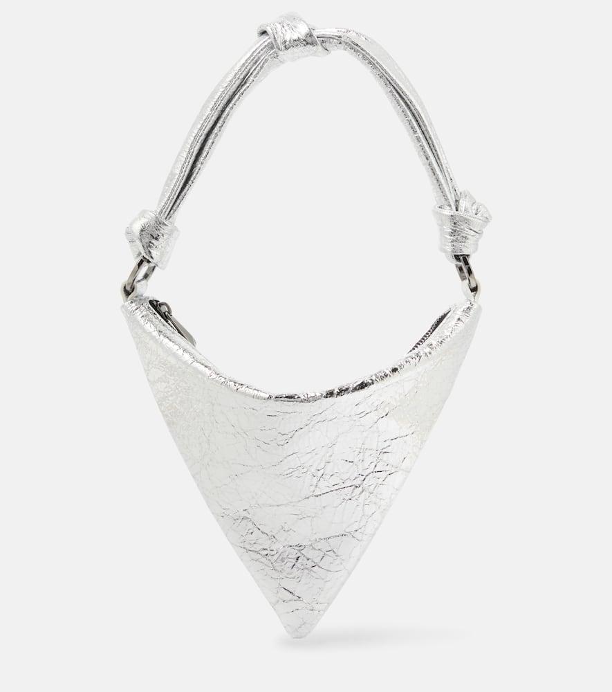 amina muaddi cameron mini leather shoulder bag