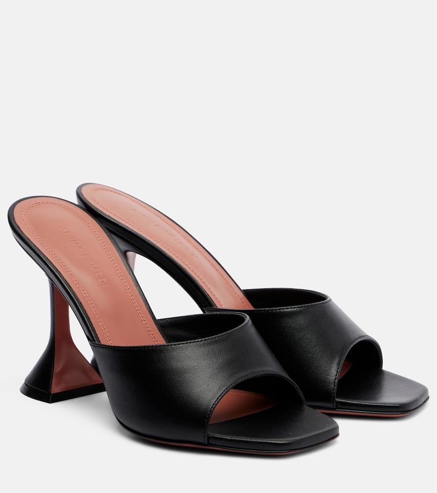 amina muaddi lupita leather mules