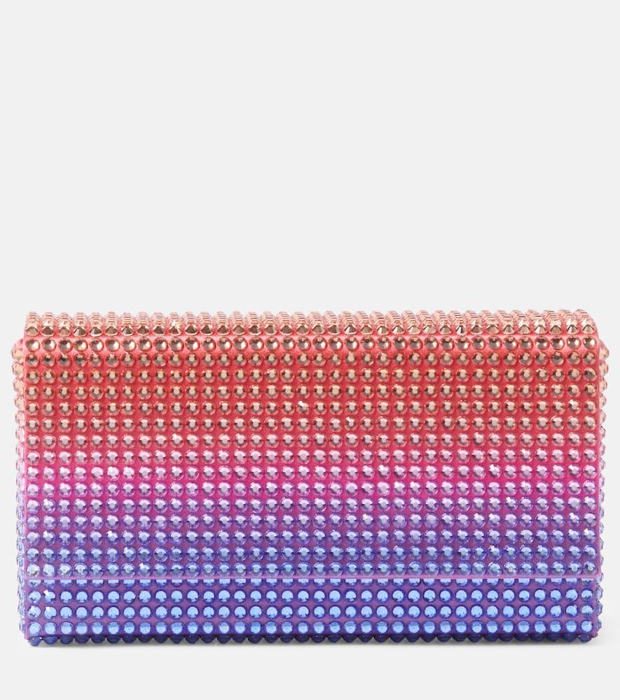 amina muaddi super amini paloma mini embellished clutch