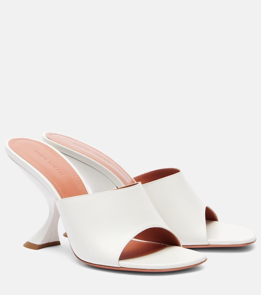 amina muaddi taylor 90 leather mules
