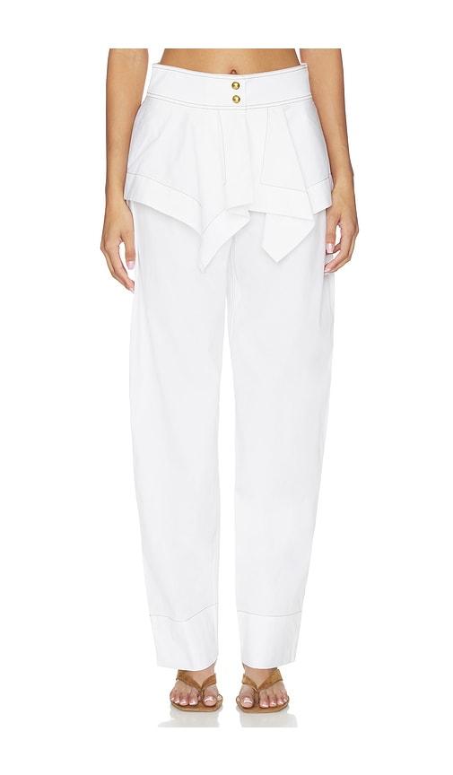 amir taghi marti pant in white.