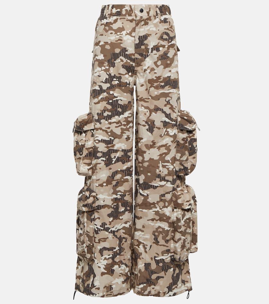 amiri camouflage cotton cargo pants