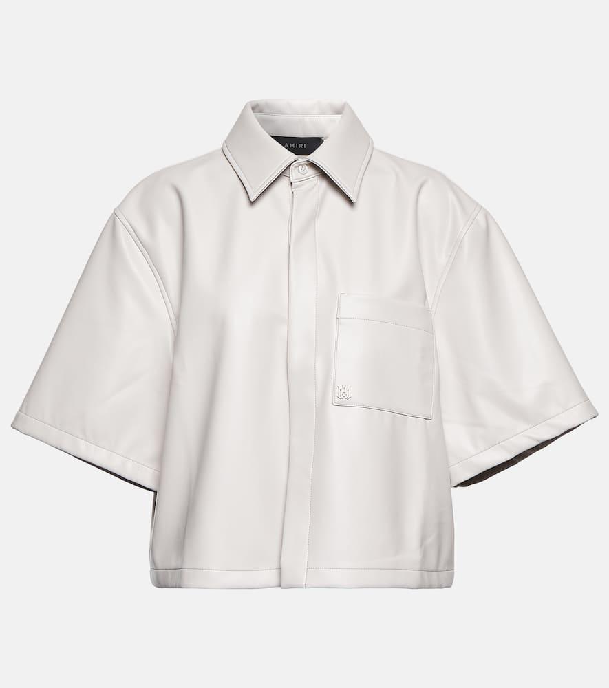 amiri cropped overshirt