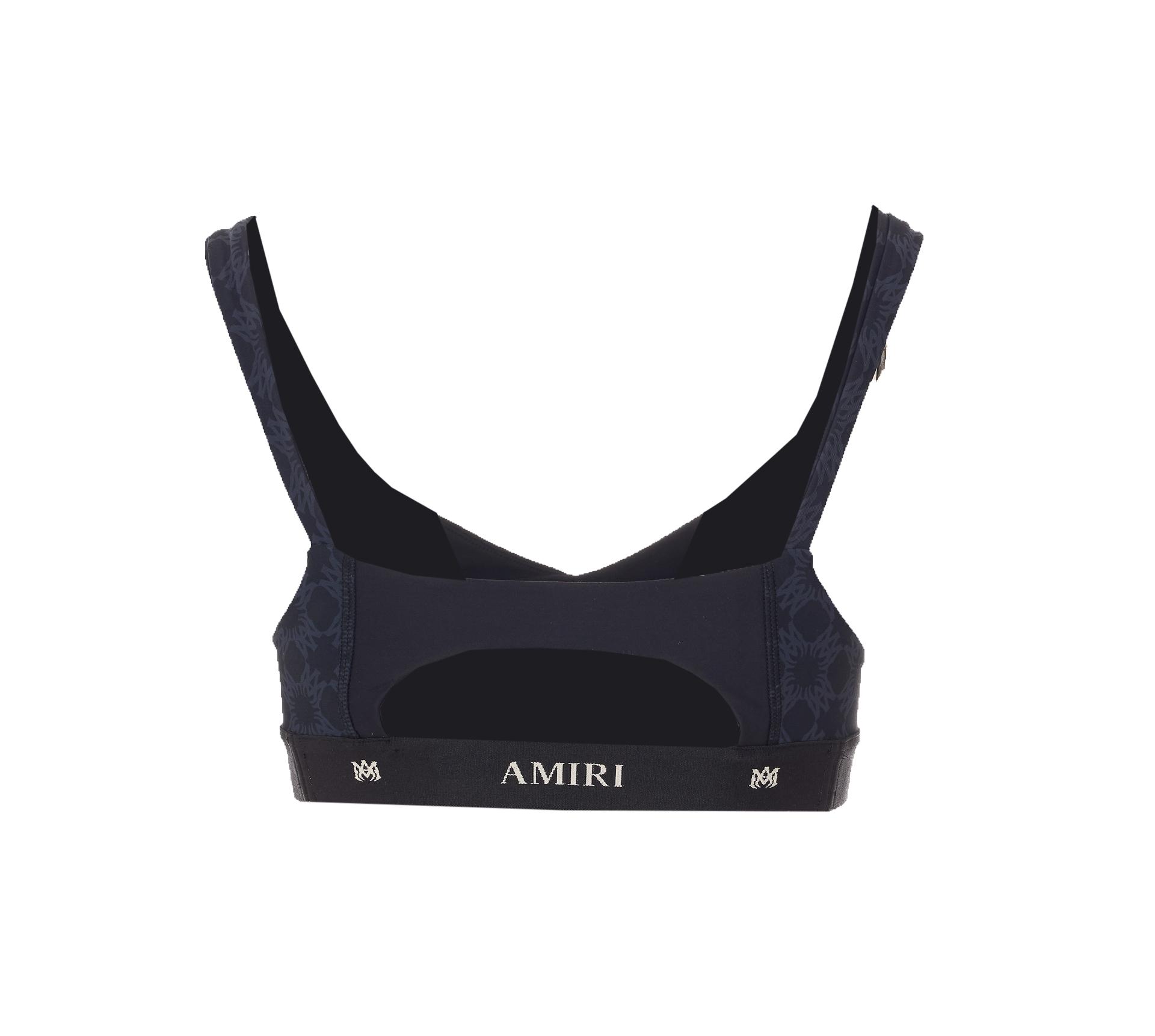 amiri top black polyamide - women