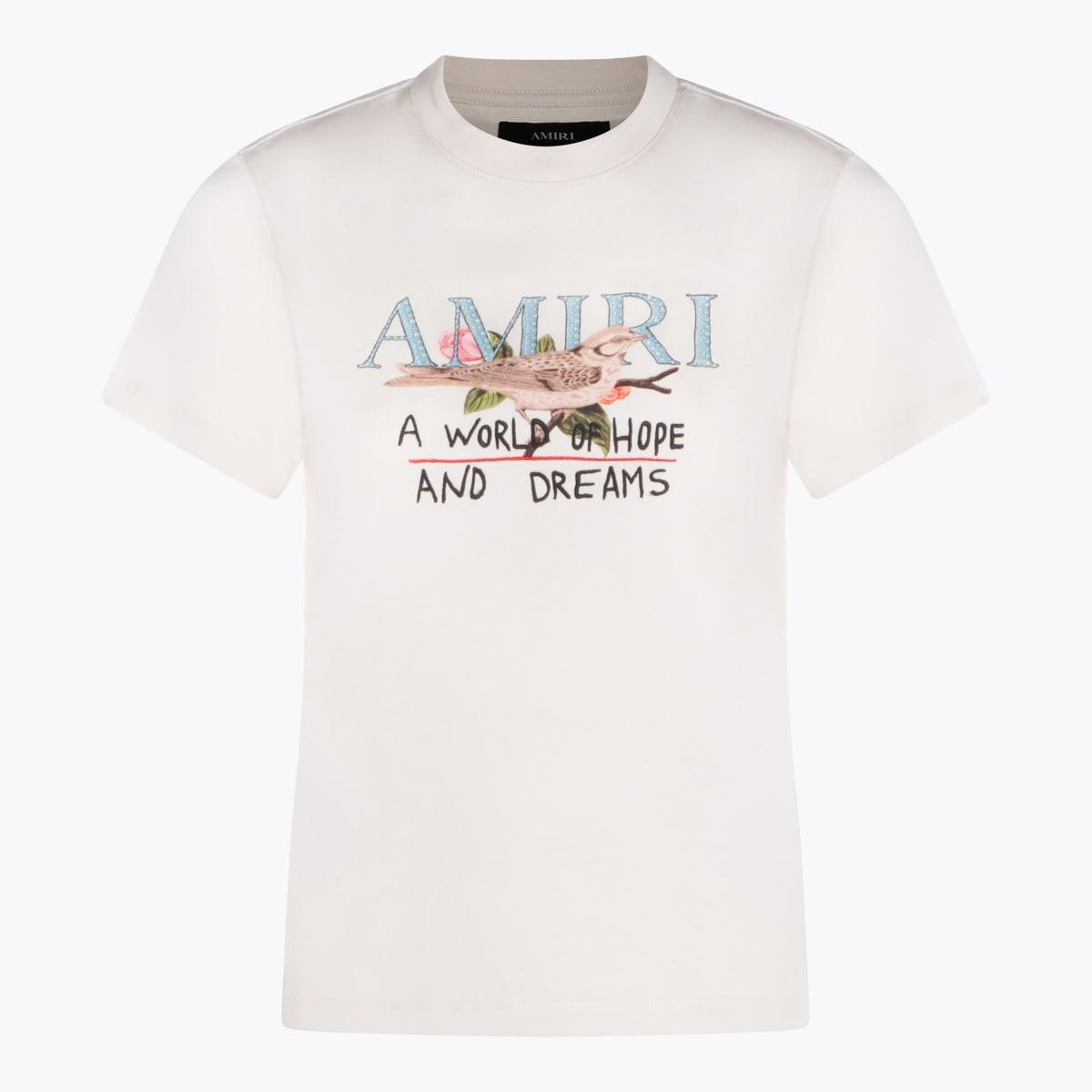 amiri white cotton t-shirt