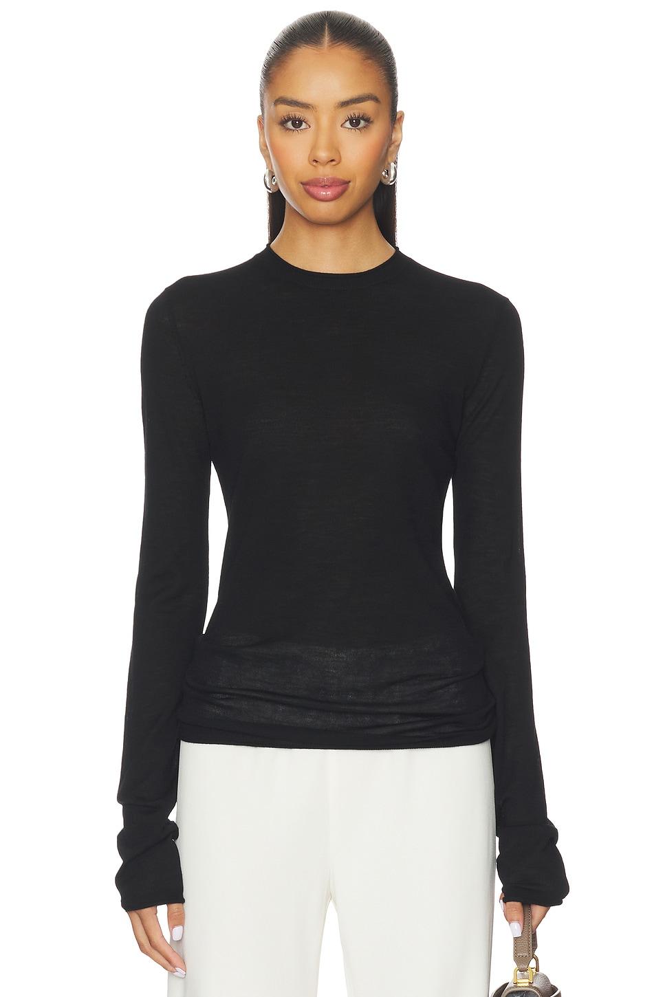 amiya long sleeve knit top