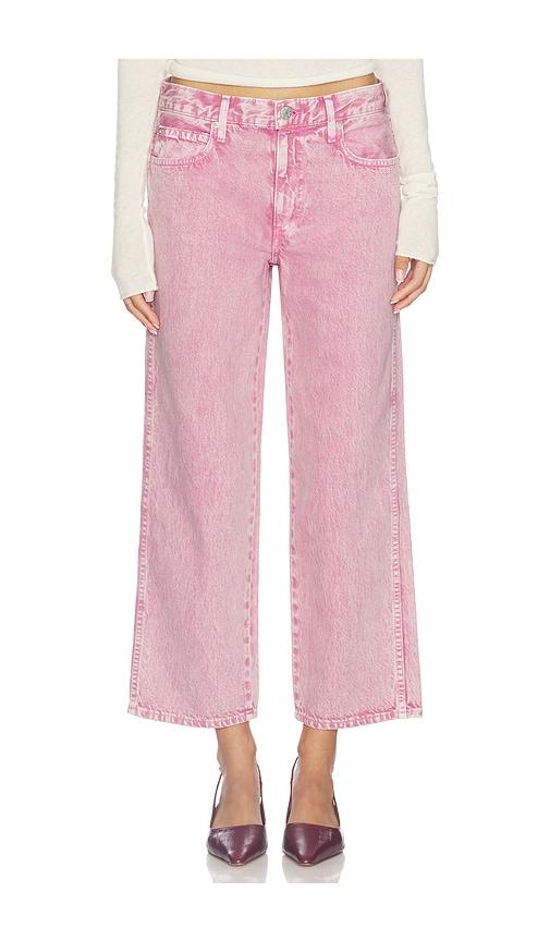 amo denim billie jeans in pink.