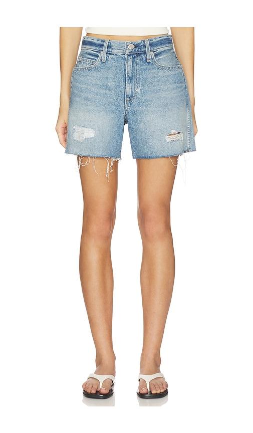 amo denim billie shorts in blue.
