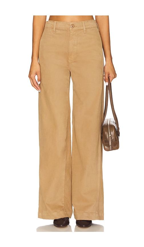 amo denim maddi trouser in tan.