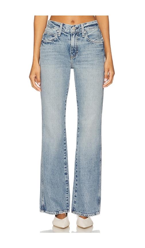 amo denim marcenia bootcut jeans in blue.