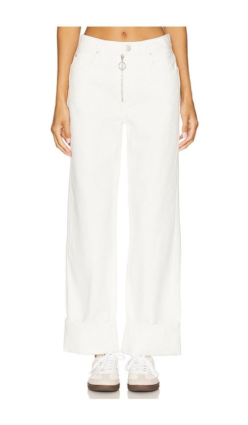 amo denim rosalind straight in white.
