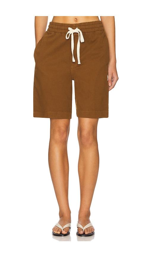 amo denim tina short in brown.