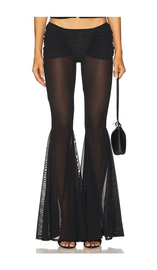 amor mia draped pant in black.