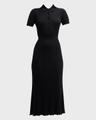 amor polo ribbed cashmere dress