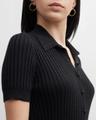 amor polo ribbed cashmere dress