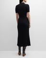 amor polo ribbed cashmere dress