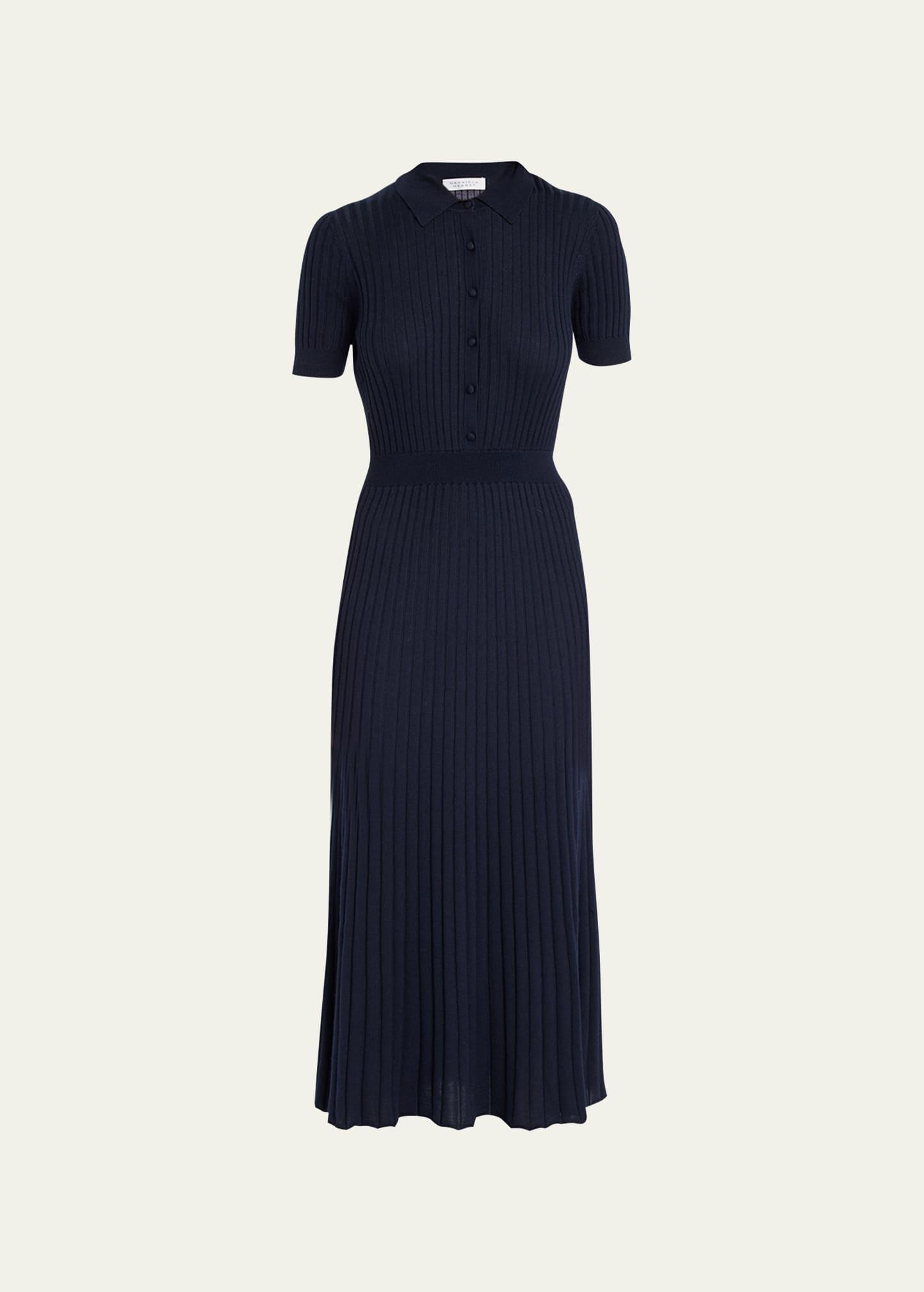 amor polo ribbed cashmere dress
