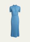 amor ribbed cashmere midi dress