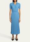 amor ribbed cashmere midi dress