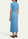 amor ribbed cashmere midi dress
