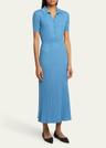 amor ribbed cashmere midi dress