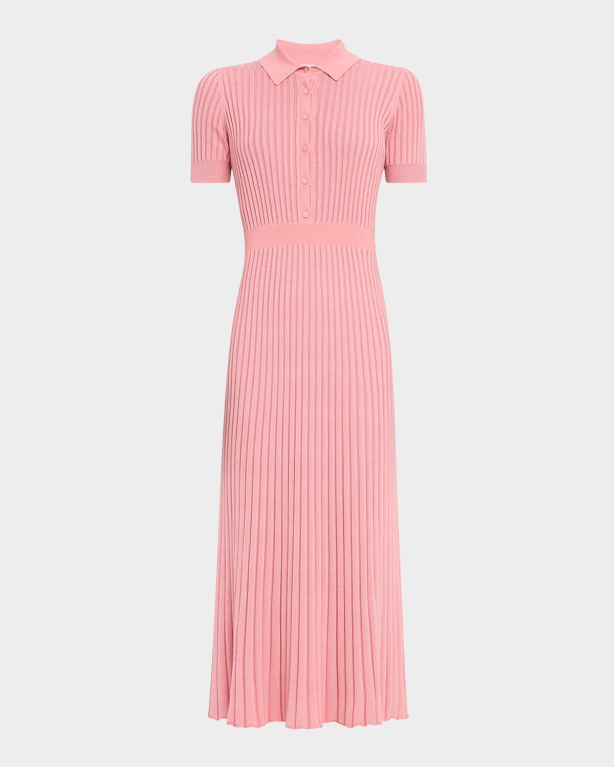 amor ribbed cashmere midi dress