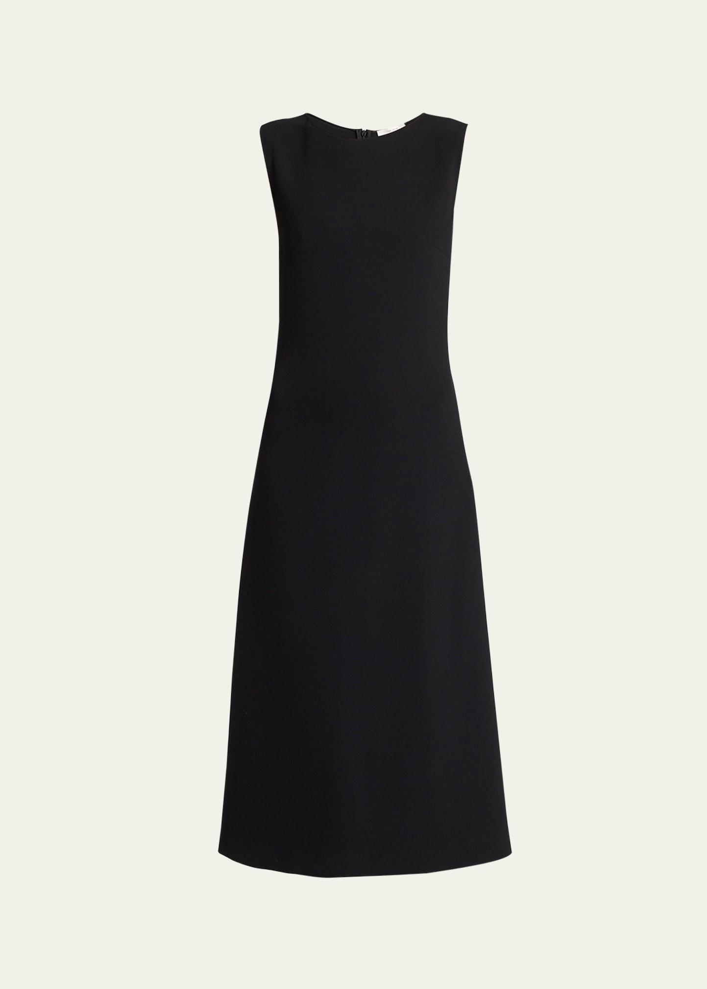 amor sleeveless a-line midi dress