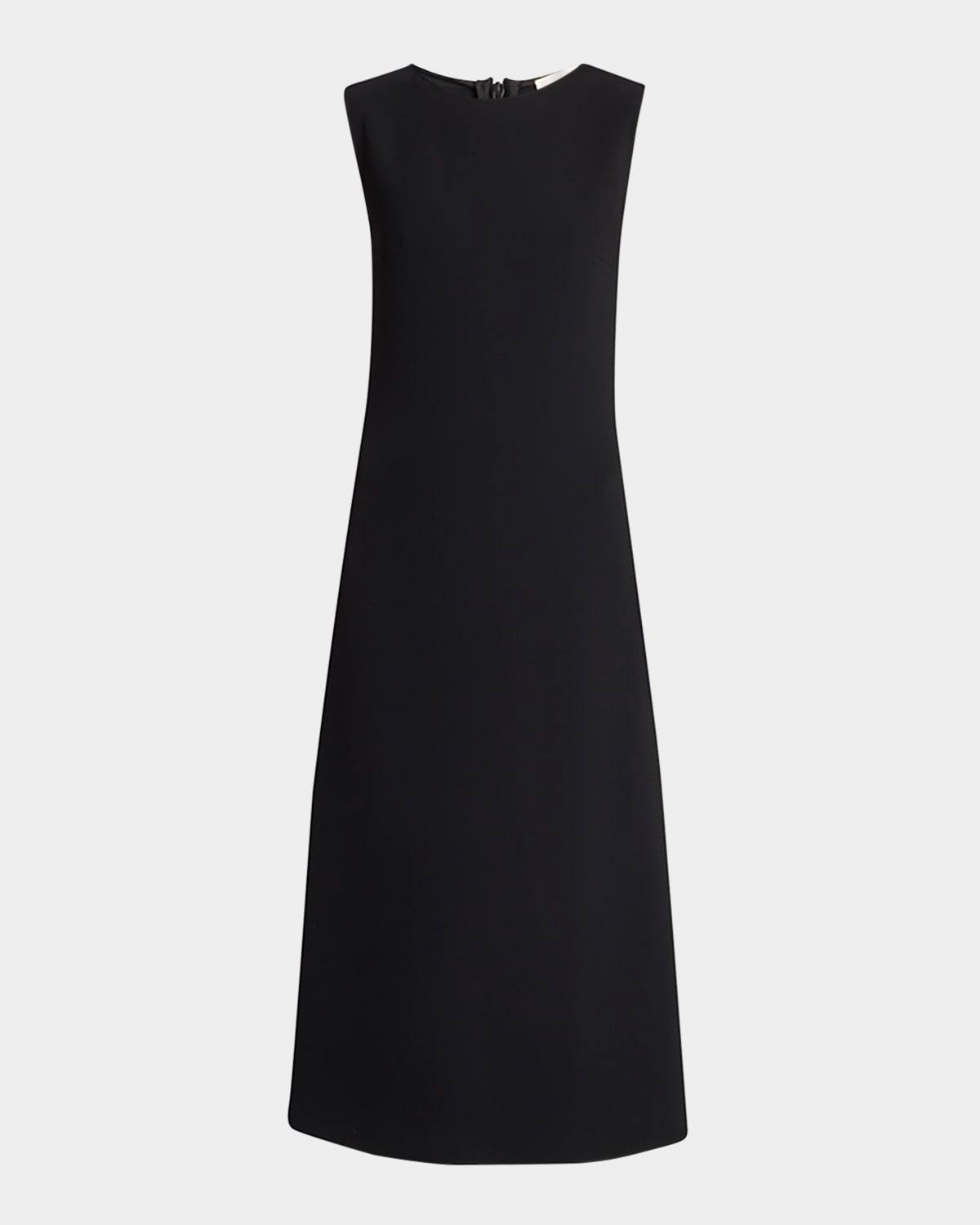 amor sleeveless a-line midi dress