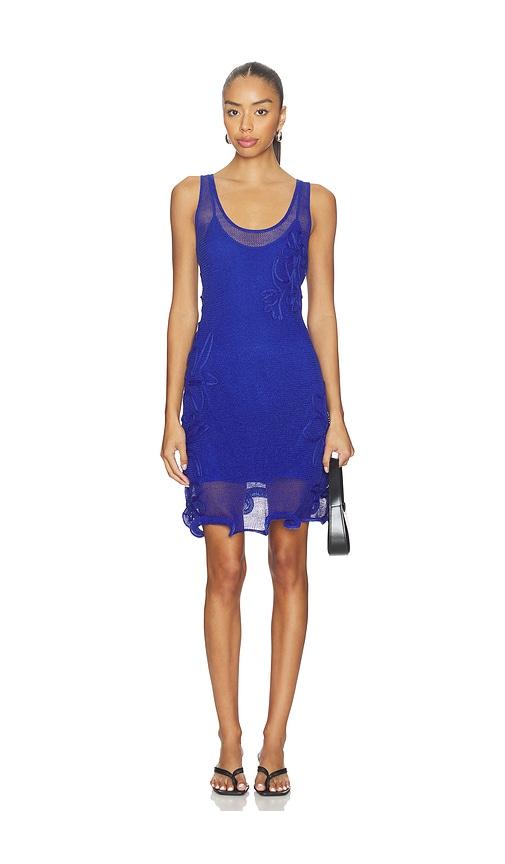 amur alemeda mini dress in royal.