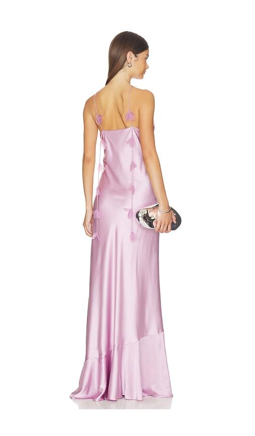 amur camila maxi dress in lavender.