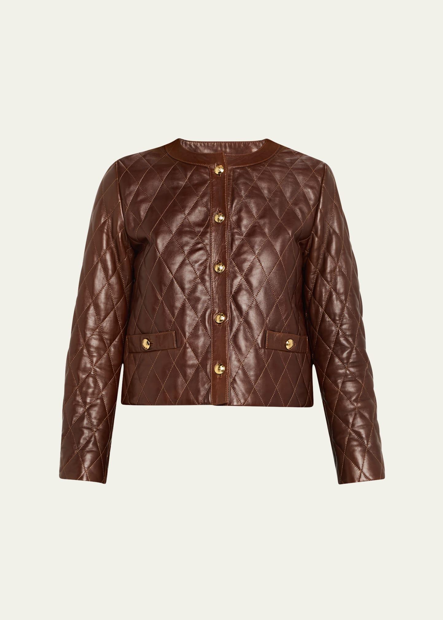 amy quilted leather jacket