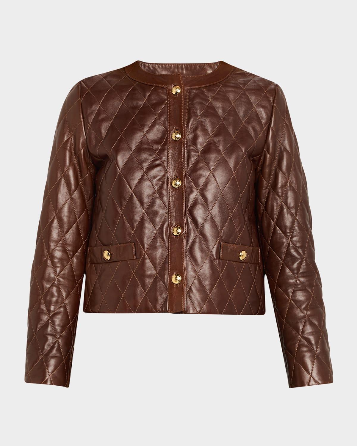 amy quilted leather jacket