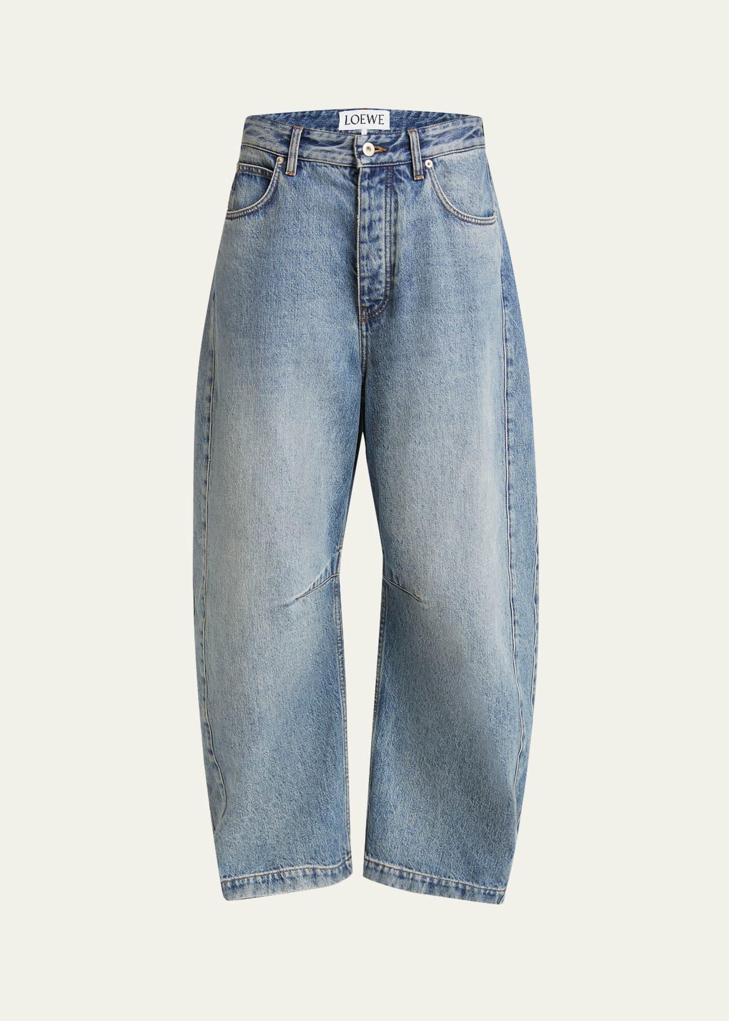 anagram barrel leg jeans